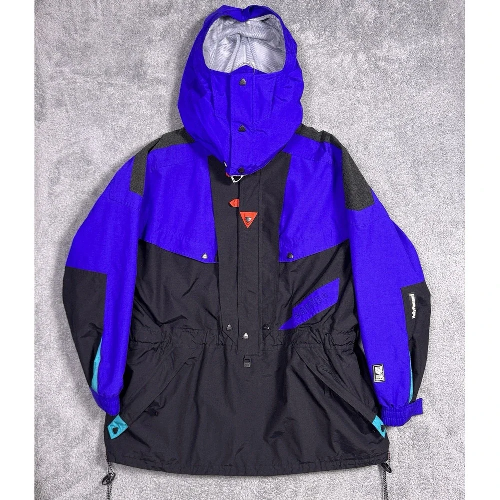 Helly Hansen Equipe Jacket Mens XL Ski Parka Pullover Half Zip HellyTech Hooded